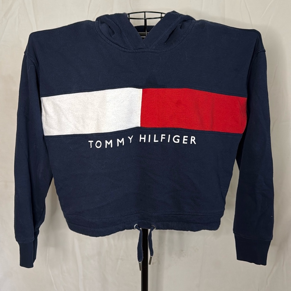 Tommy Hilfiger sport cropped hoodie size medium